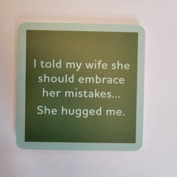 Drinks on Me Coasters - Made in USA - Funny Wife Coasters - Picture 4 of 10